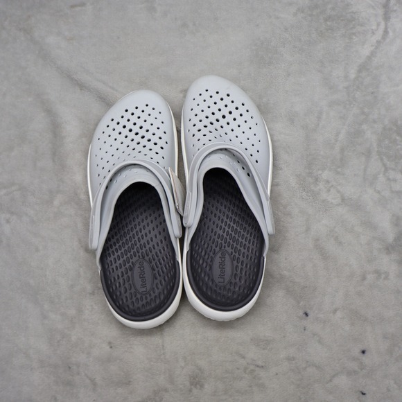 Crocs Unisex M9 W11 Clogs Grey LiteRide InMotion Slip On Comfort Sporty Casual main image 7